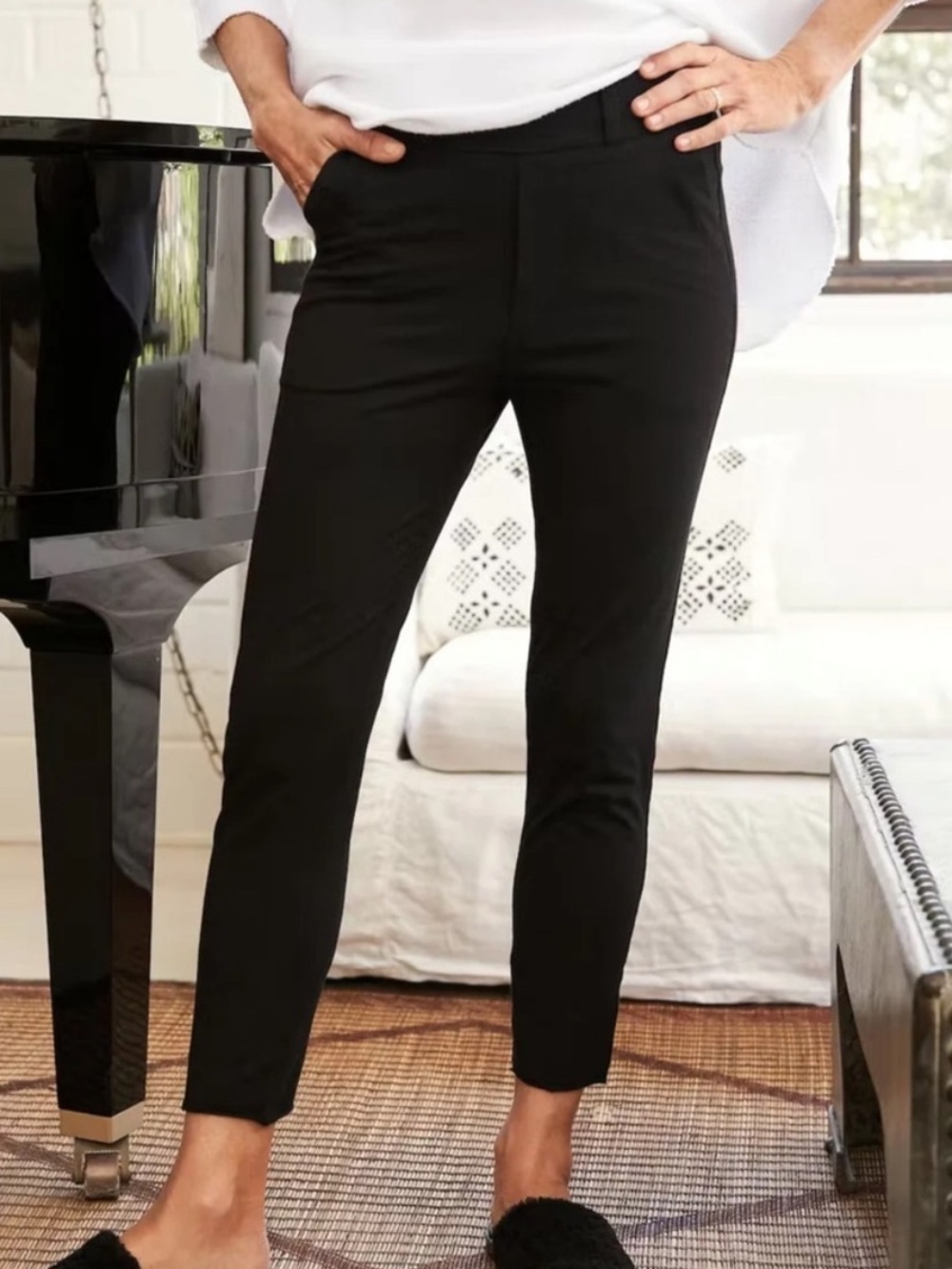 Frank & Eileen Black Murphy Billion Dollar Pant tee lab medium